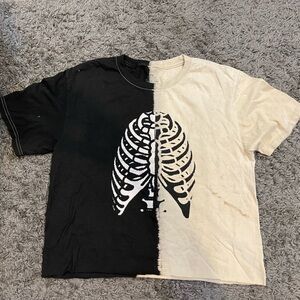 Split dye crop top